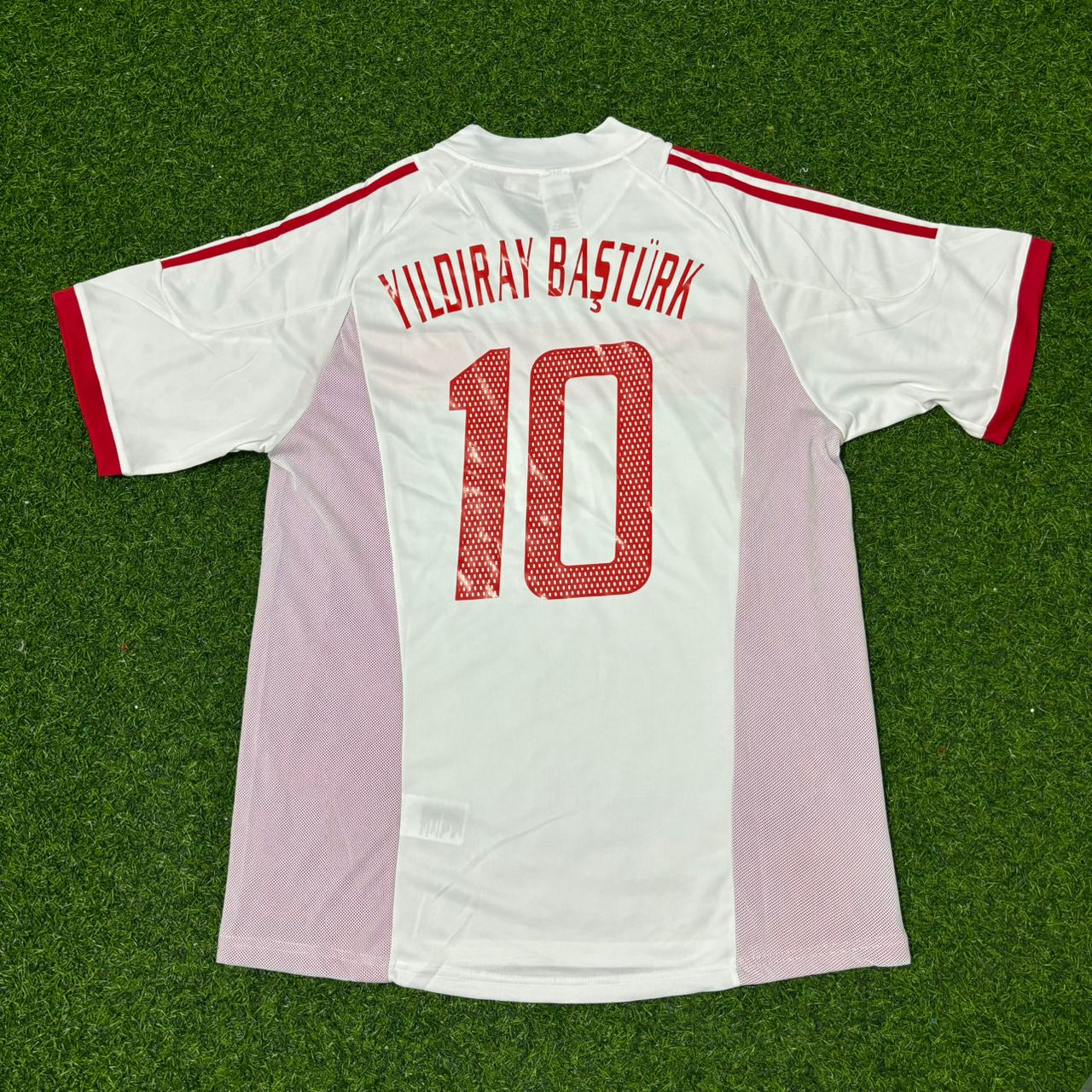 Yıldıray Baştürk Turkey Türkiye 2002 World Cup White Retro Football Jersey