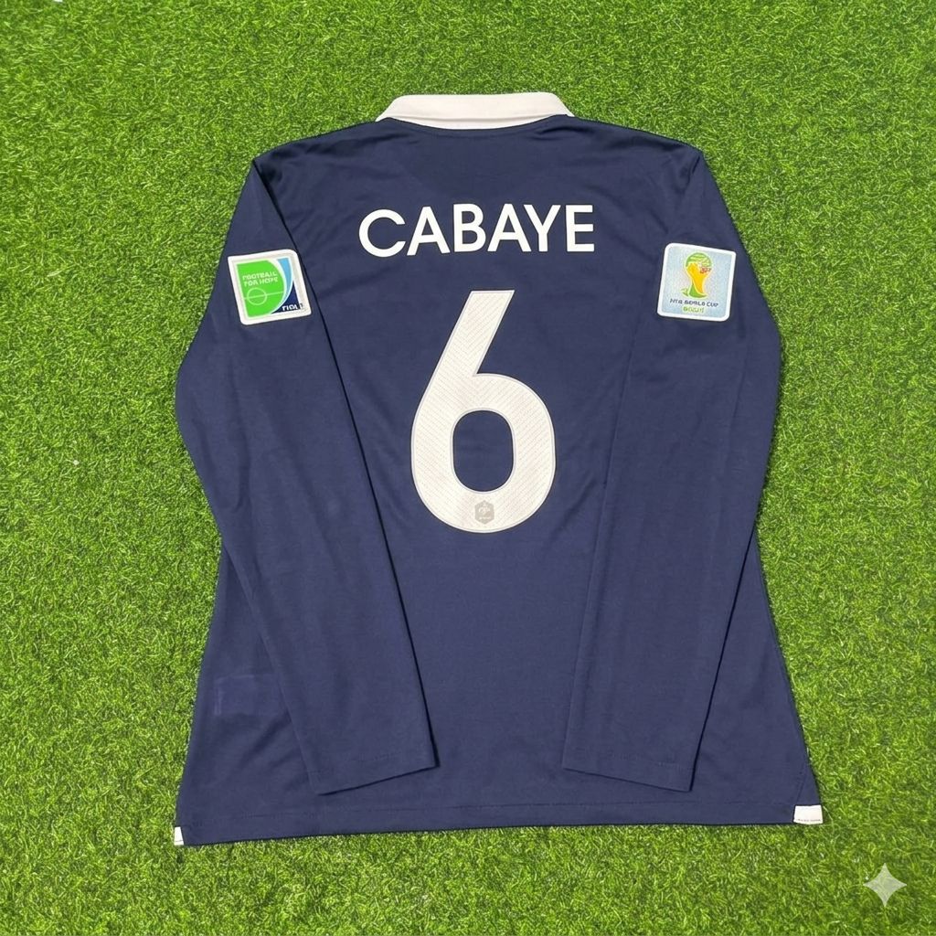 Yohan Cabaye #6 France 2014 World Cup Long Sleeve Football Jersey
