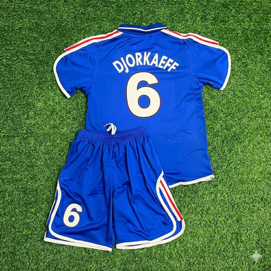 Youri Djorkaeff 6- France EURO 2000 2002 Retro Kids Jersey