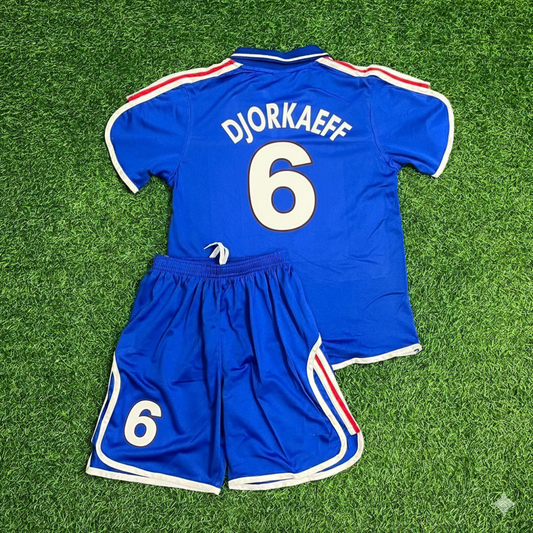 Youri Djorkaeff 6- France EURO 2000 2002 Retro Kids Jersey
