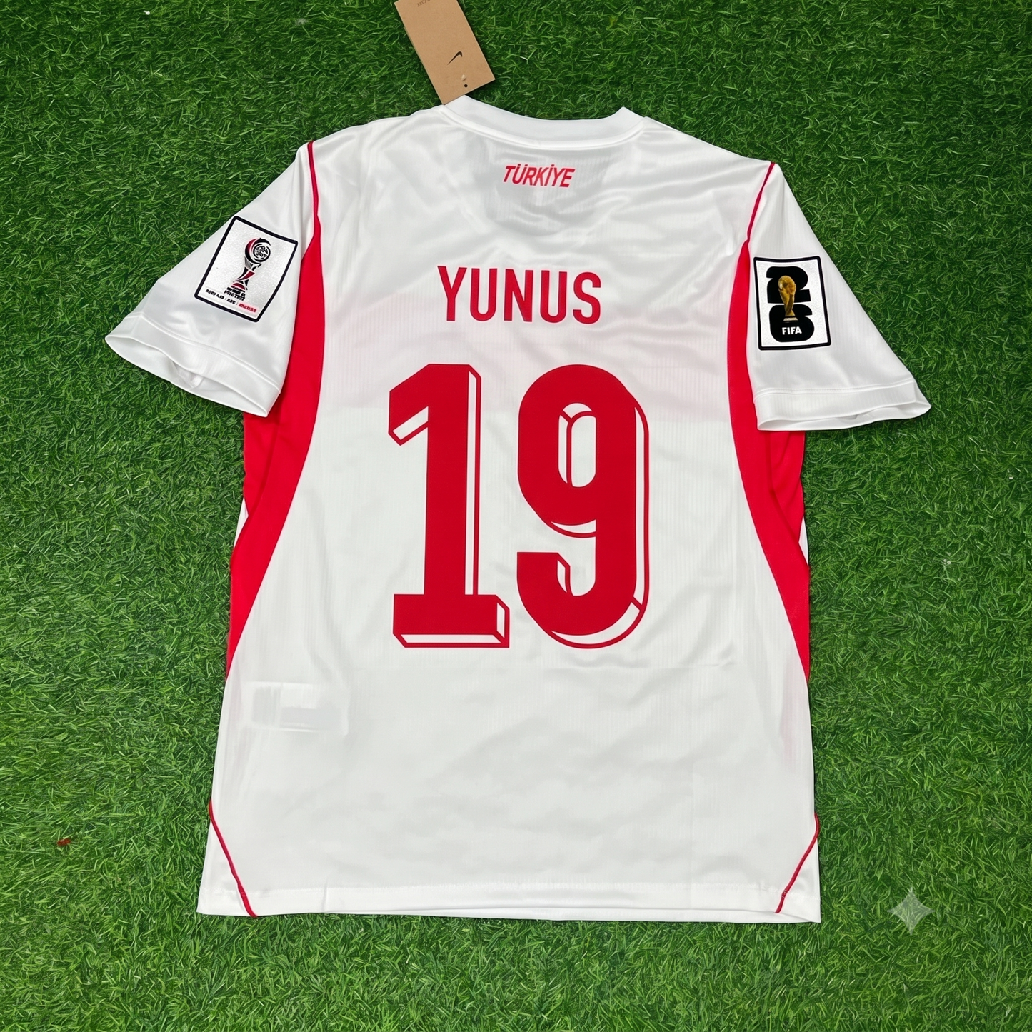 Yunus Akgün Turkey Türkiye 2026 World Cup Away White Football Jersey