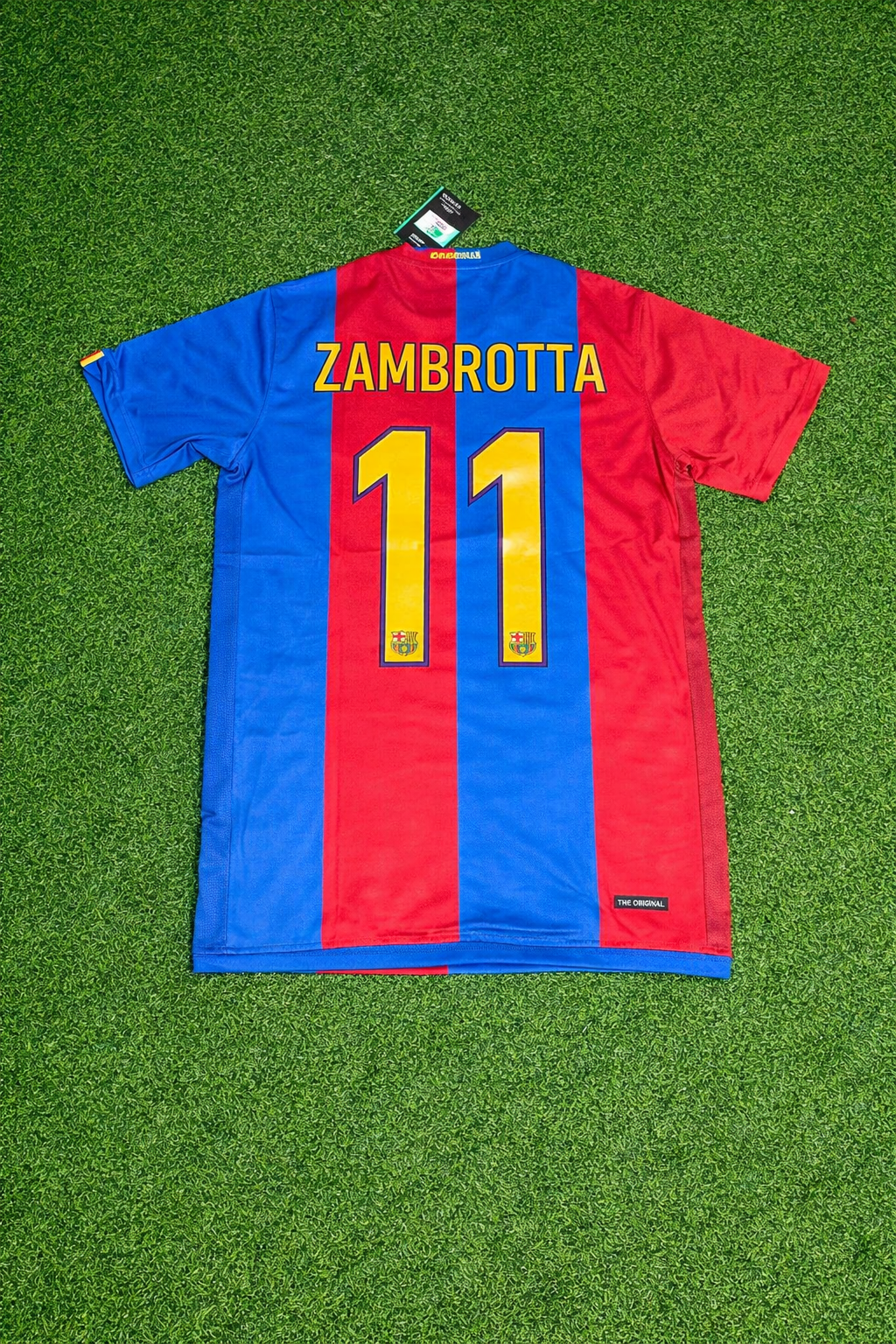 Gianluca Zambrotta Barcelona 2006/2007 Home Retro Football Jersey