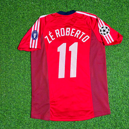 Ze Roberto Bayern München 2002/2003 Season Home Red Retro Jersey