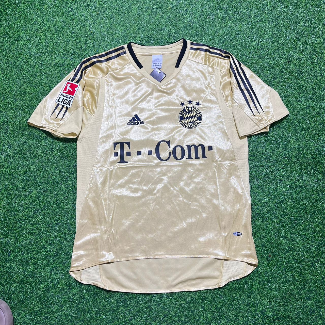 Ze Roberto Bayern München 2004/05 Retro Golden Fußballtrikot Set