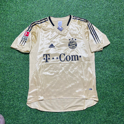 Ze Roberto Bayern München 2004/05 Retro Golden Fußballtrikot Set
