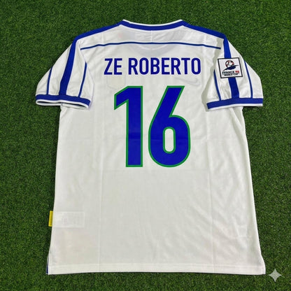 Ze Roberto #16 Brazil 1998 World Cup Retro Football Jersey