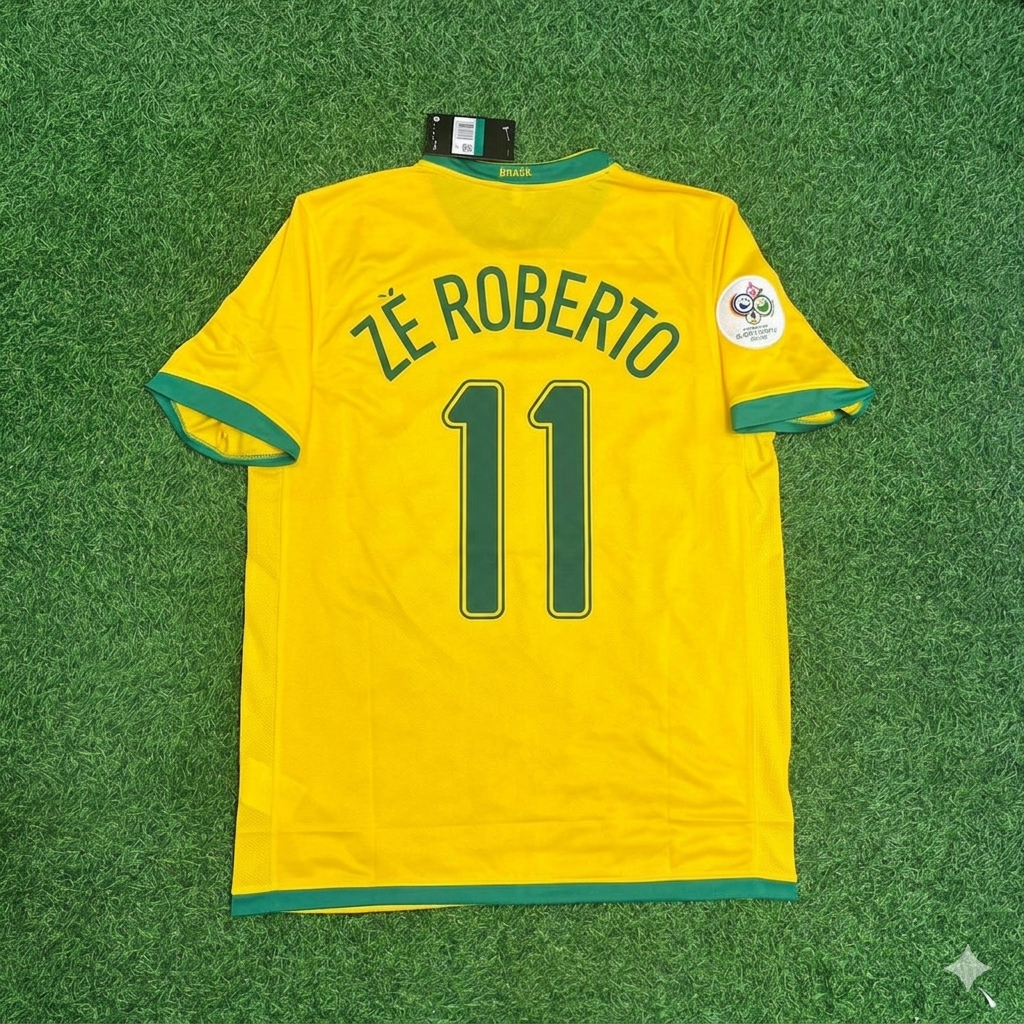 Ze Roberto #11 Brazil 2006 World Cup Jersey Trikot