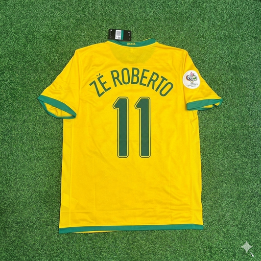 Ze Roberto #11 Brazil 2006 World Cup Jersey Trikot