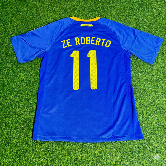 Ze Roberto Brazil Retro Blue Jersey Trikot