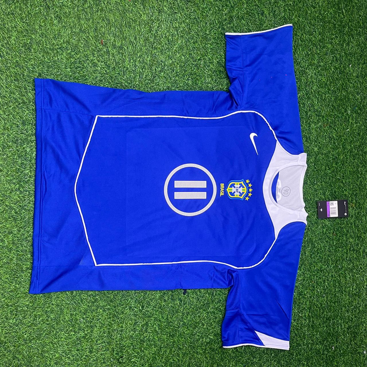 Ze Roberto Gaucho Brazil 2004 Blue Retro Football Jersey Kit