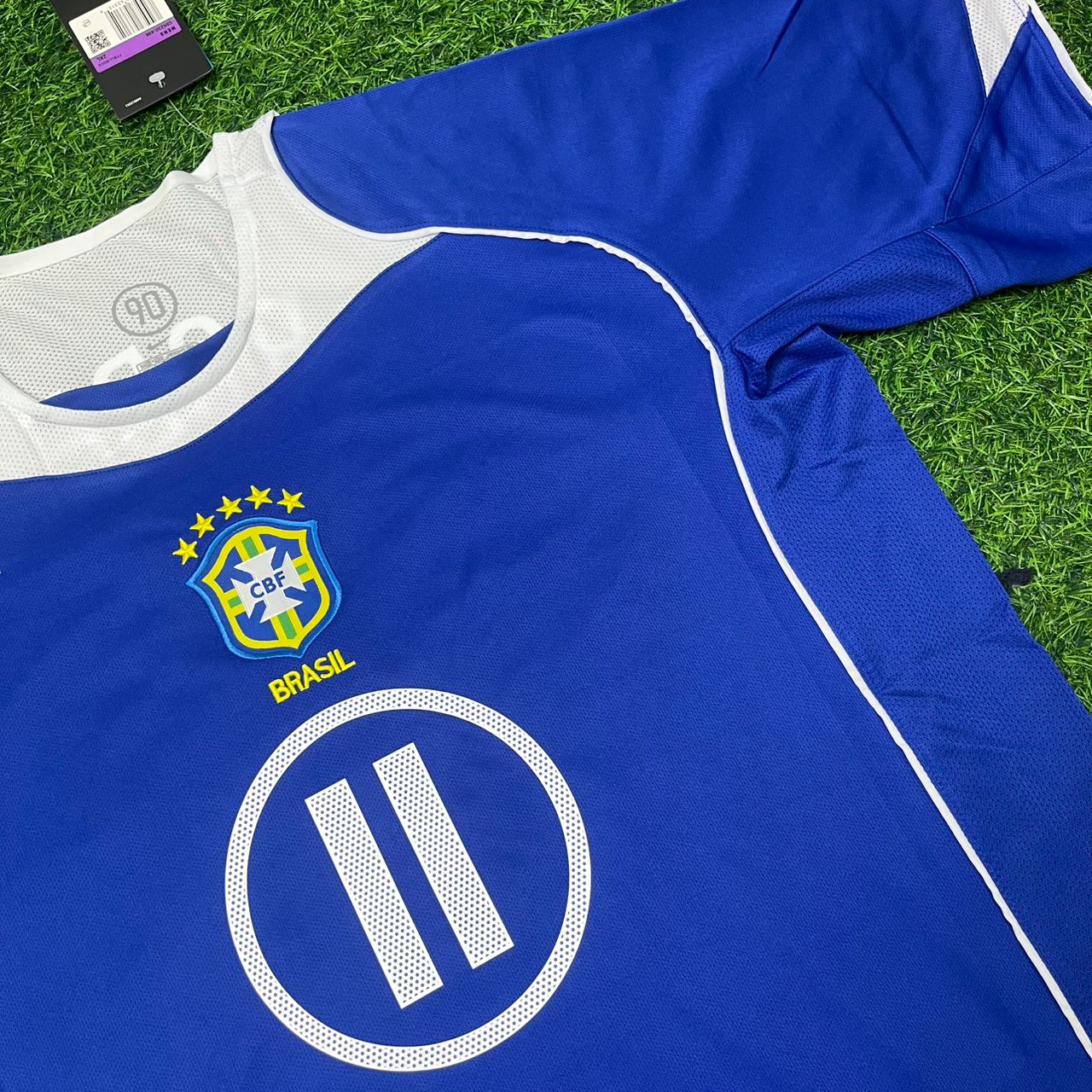 Ze Roberto Gaucho Brazil 2004 Blue Retro Football Jersey Kit