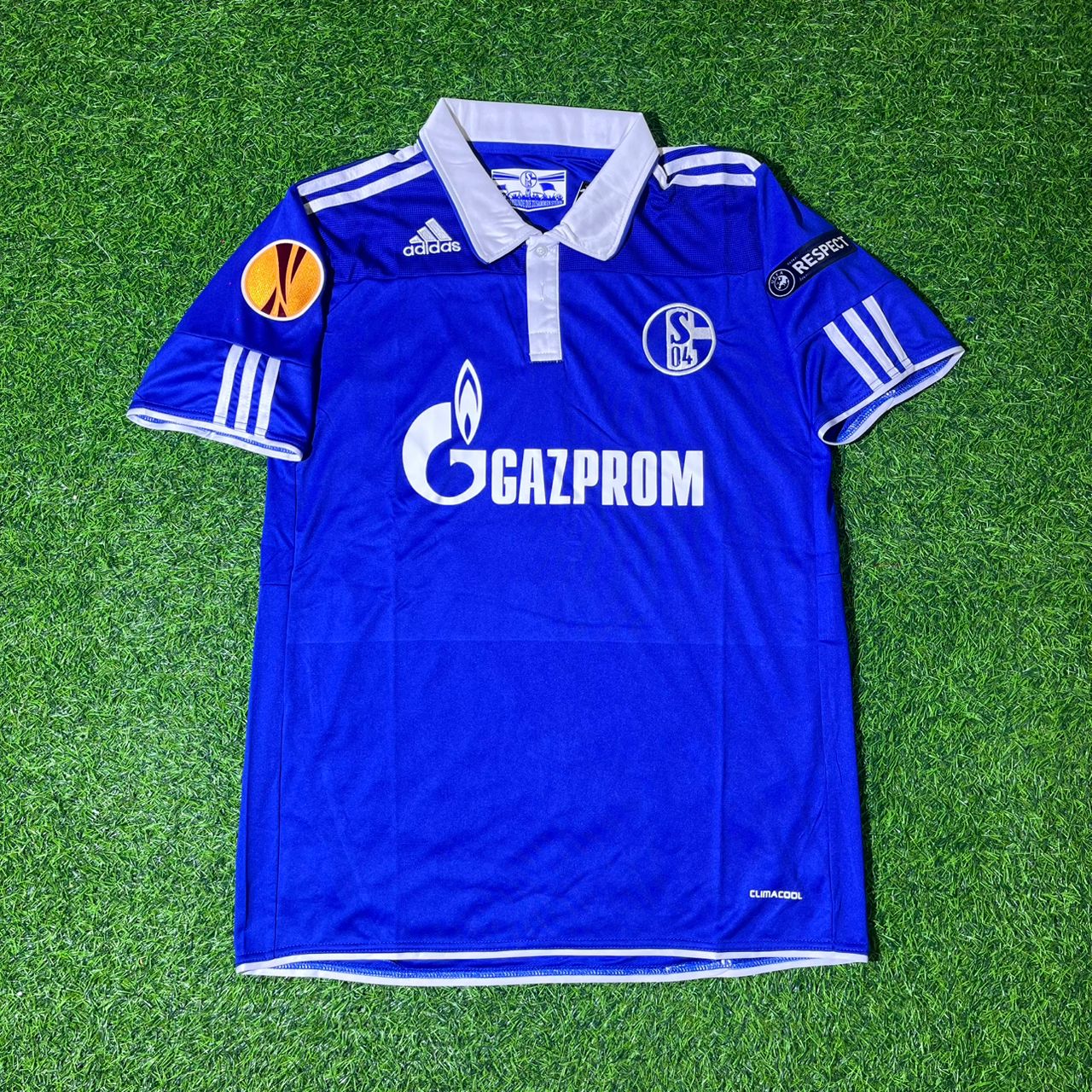 Ze Roberto Schalke 04 2011 2012 Retro Uefa Patch Football Jersey Trikot Maillot Soccer Shirt