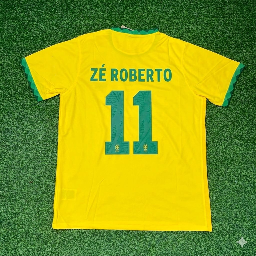 Ze Roberto Brazil Football Retro Jersey Trikot Maillot
