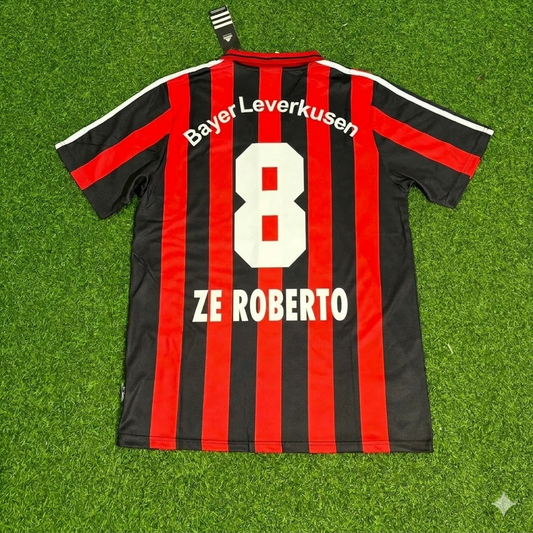 Ze Roberto Bayer Leverkusen 2000/2001 Home Retro Football Jersey
