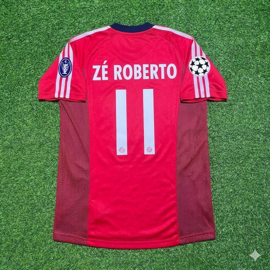 Ze Roberto Bayern München 2002/2003 Season Home Red Retro Jersey