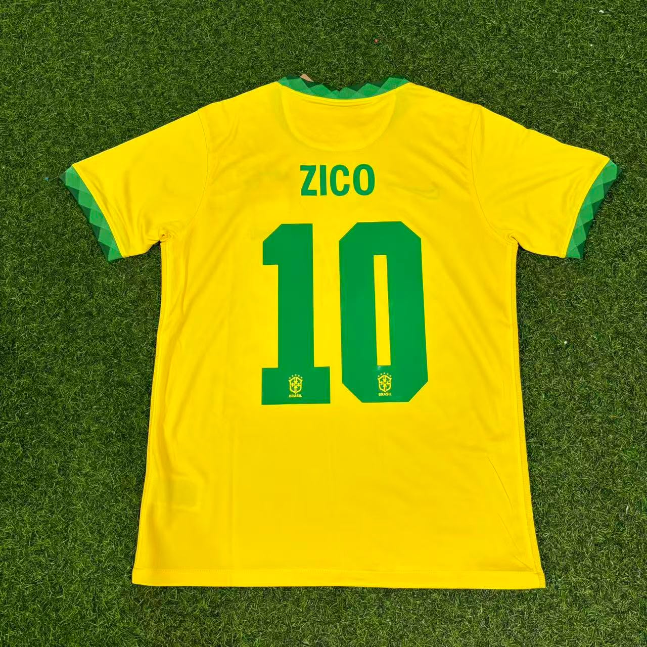 Zico Brazil Football Retro Jersey Trikot Maillot