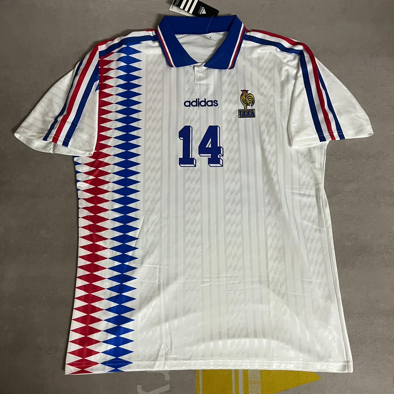 Zinedine Zidane France 1994 USA World Cup Retro Jersey