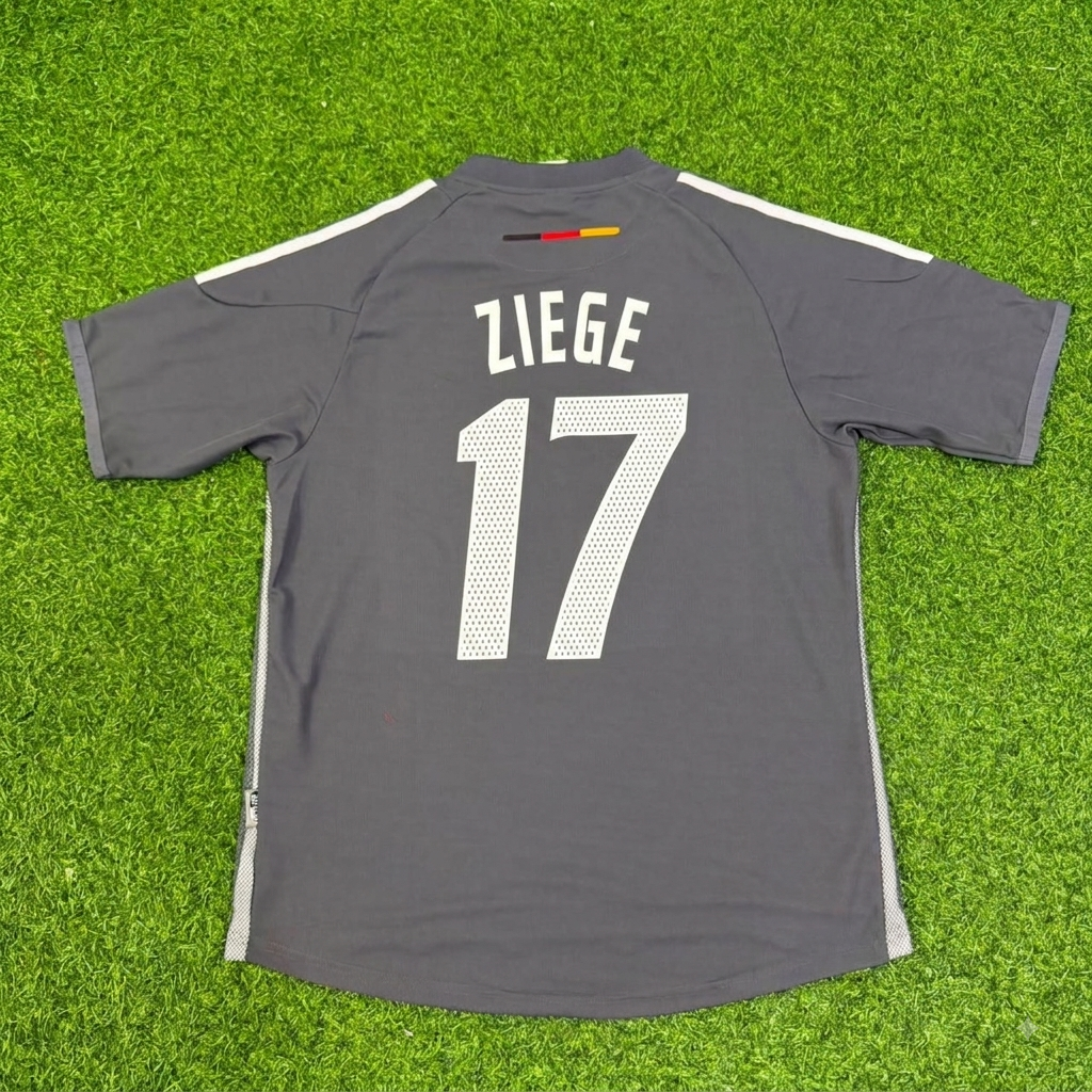 Christian Ziege Germany 2002 World Cup Gray Special Retro Football Jersey