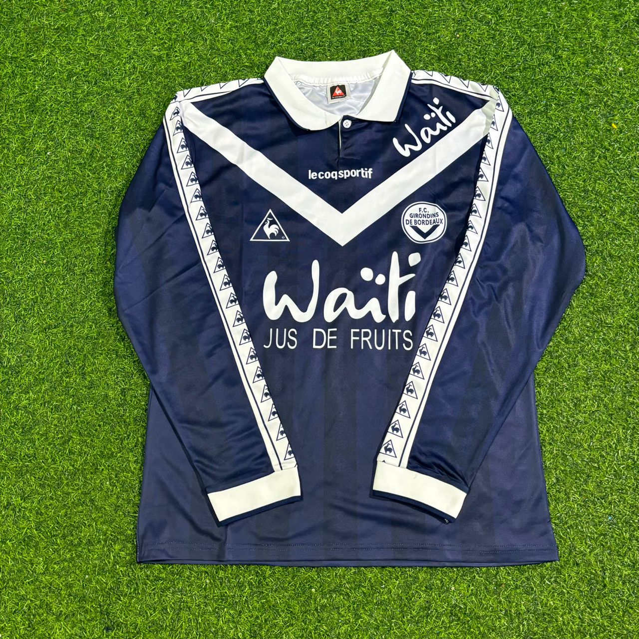 Zinedine Zidane Bordeaux Retro Long Sleeve Football Jersey Kit