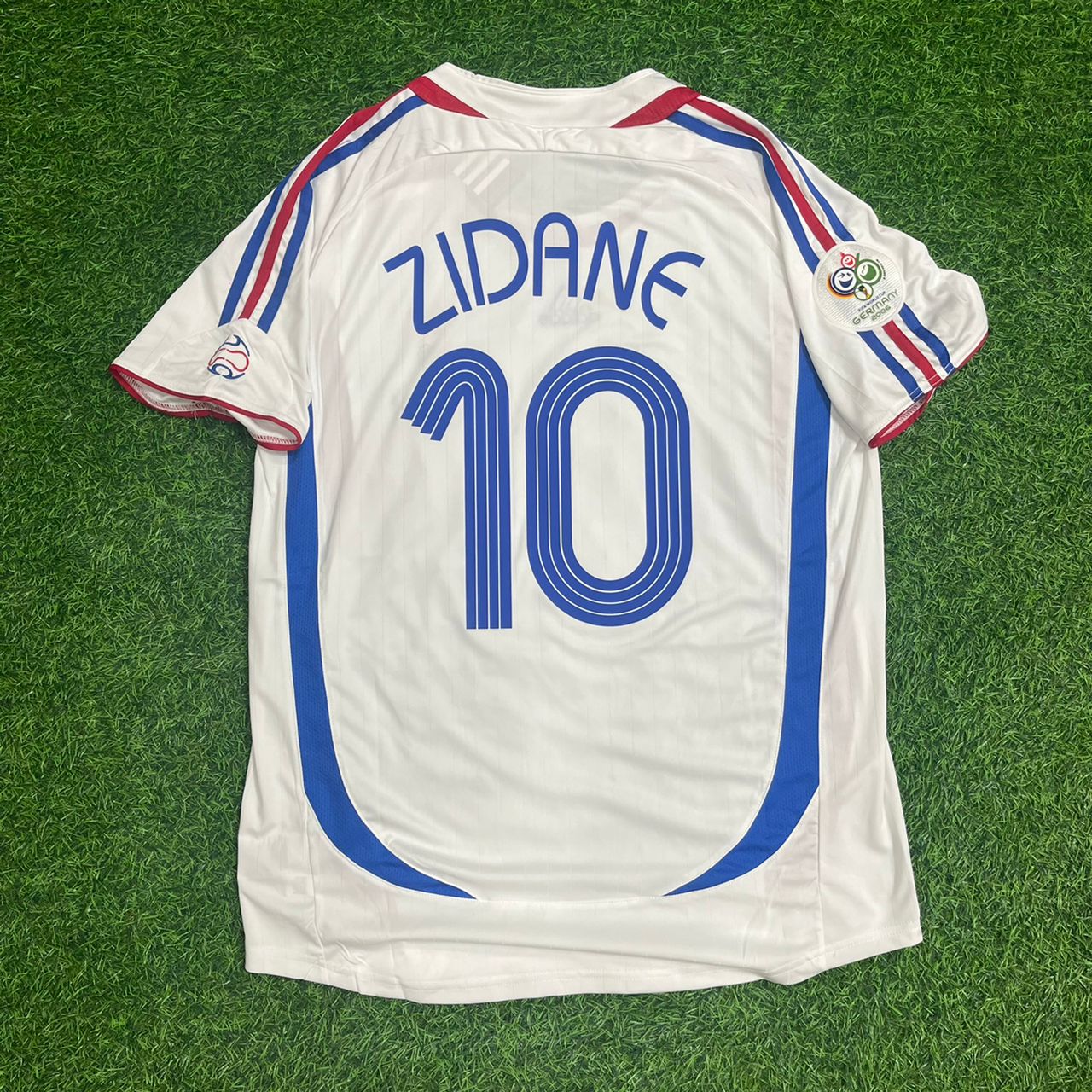 Zinedine Zidane France 2006 World Cup Final White Retro Kit – | Trikot | Maillot Soccer Shirt