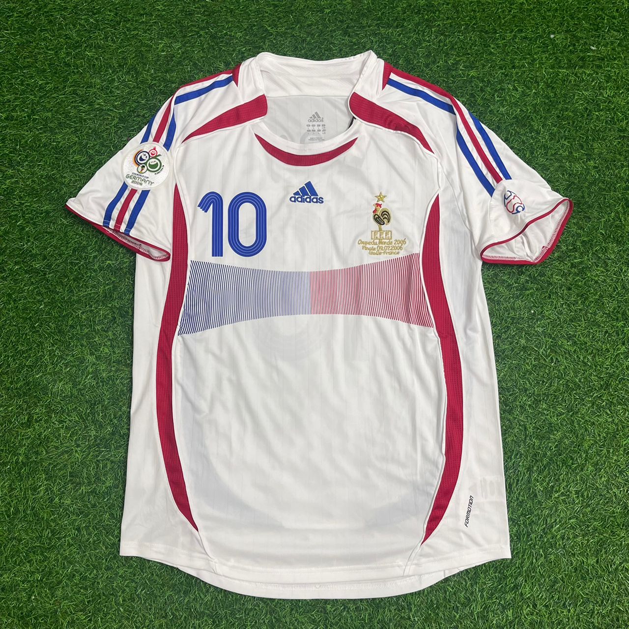 Zinedine Zidane France 2006 World Cup Final White Retro Kit – | Trikot | Maillot Soccer Shirt
