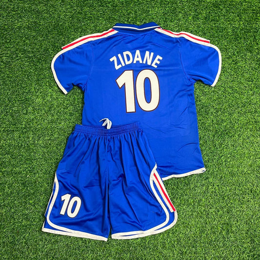 Zinedine Zidane France EURO 2000 2002 Retro Kids Jersey