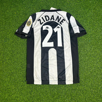 Zinedine Zidane Juventus 1997-1998 Home Retro Football Jersey