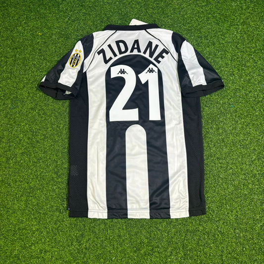 Zinedine Zidane Juventus 1997-1998 Home Retro Football Jersey
