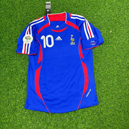 Zinedine Zidane France 2006 World Cup Blue Retro Kit – | Trikot | Maillot Soccer Shirt