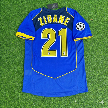 Zinedine Zidane Juventus 2004-2005 Blue Retro Jersey | Kit | Trikot | Maillot Soccer Shirt
