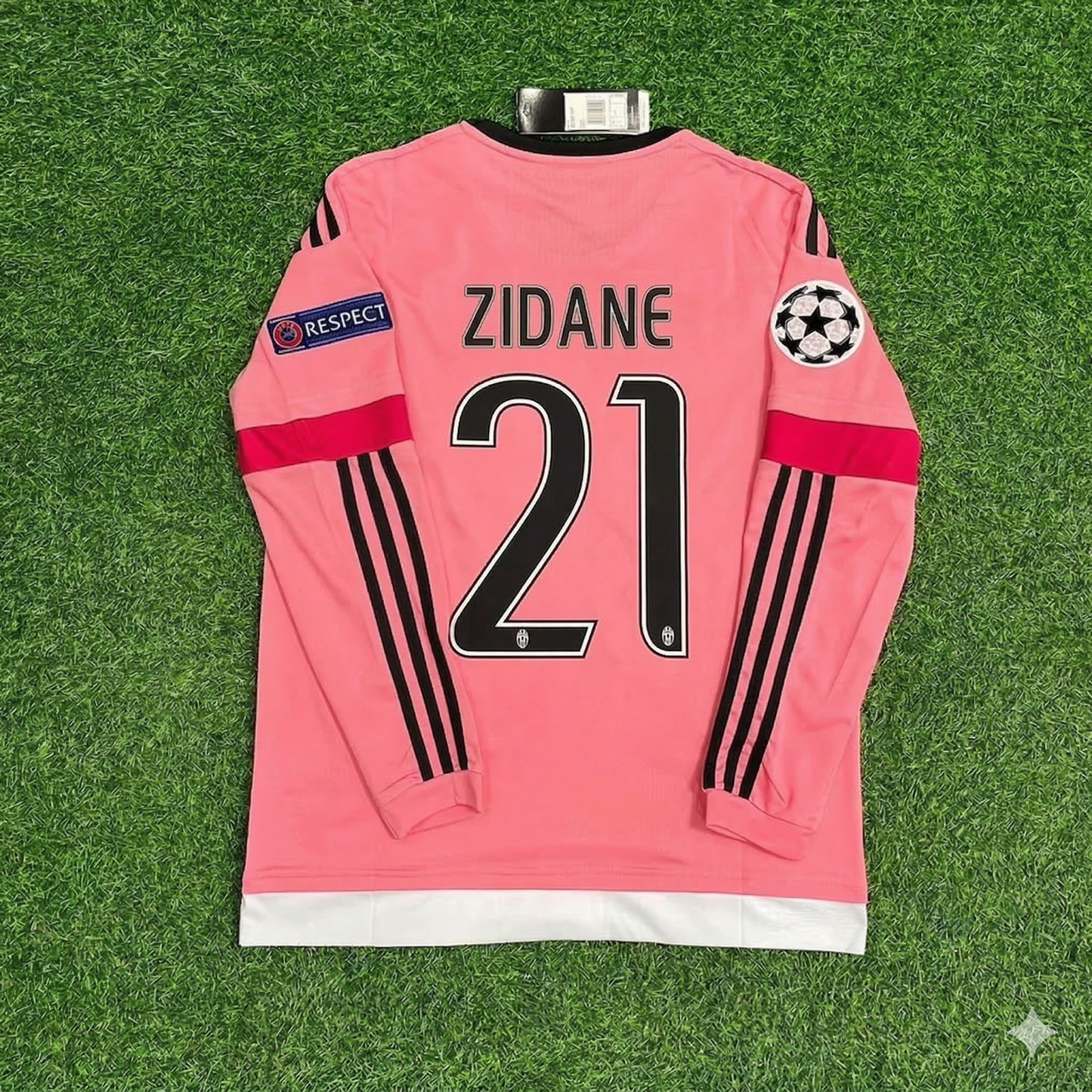 Zinedine Zidane Juventus Pink Retro Pink Jersey Trikot