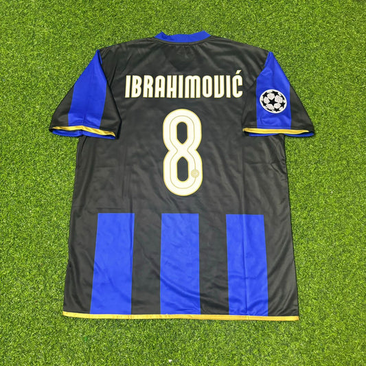 Zlatan Ibrahimović #8 Inter Mailand 2008-09 Retro Fußballtrikot-Set