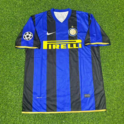 Zlatan Ibrahimović #8 Inter Milan 2008-09 Retro Football Jersey Kit