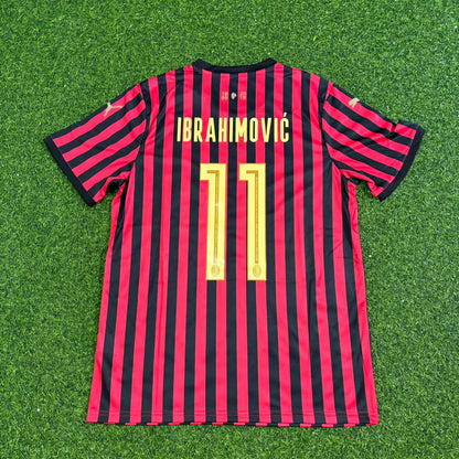 Zlatan Ibrahimović AC Milan 120th Anniversary Special Golden Retro Football Jersey