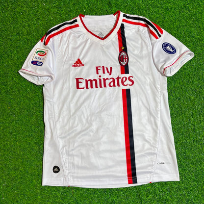 Zlatan Ibrahimović #11 Milan 2011-2012 White KIDS Away Retro Football Jersey