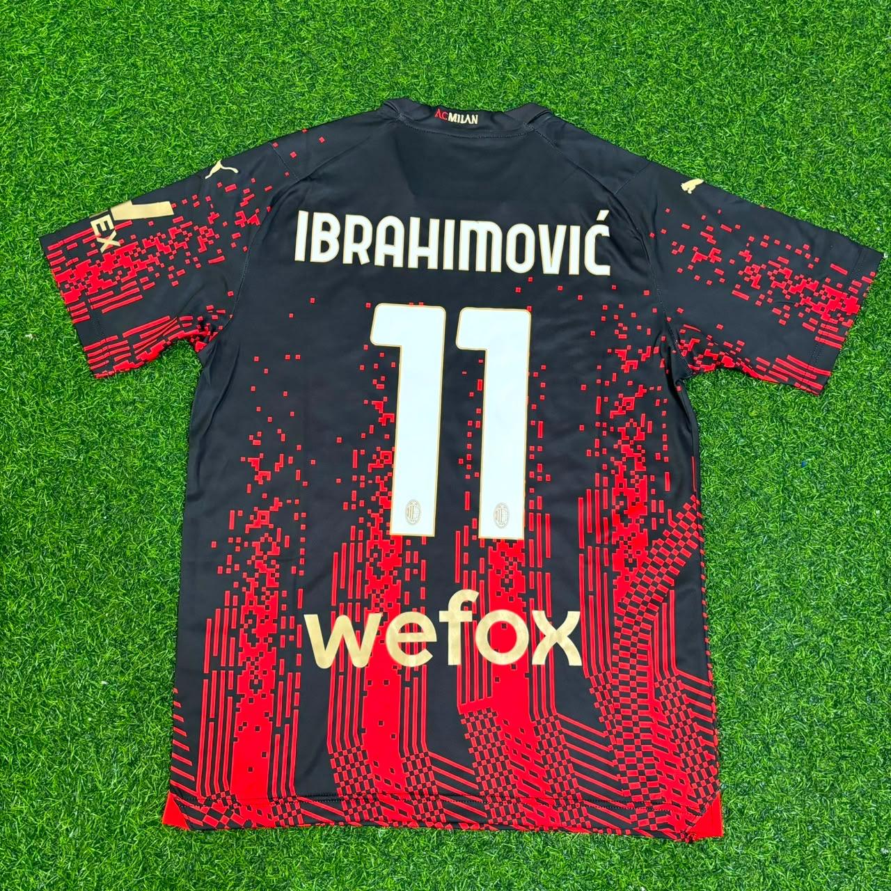 Zlatan Ibrahimovic Ac Milan 2022/2023 Season Third Retro Jersey Trikot Maillot