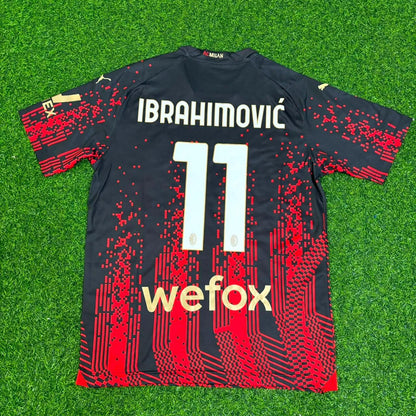 Zlatan Ibrahimovic Ac Milan 2022/2023 Season Third Retro Jersey Trikot Maillot