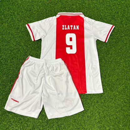 Zlatan Ibrahimović Ajax White Kids Retro Football Jersey