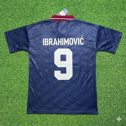 Zlatan Ibrahimovic #9 Ajax Away Retro Football Jersey