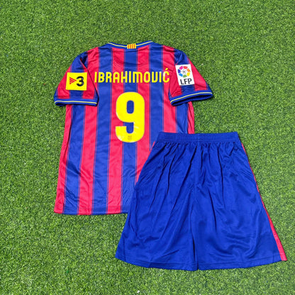 Zlatan Ibrahimović Barcelona 2009-2010 Kids Home Retro Football Jersey