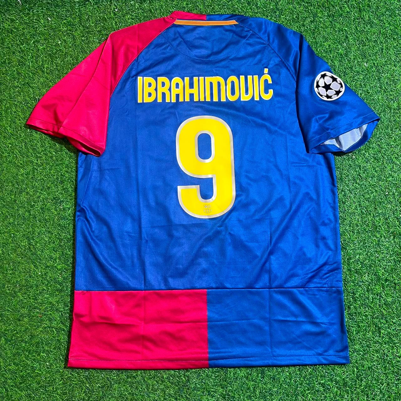 Zlatan Ibrahimovic 9 – Barcelona 2009 Final Retro Kit Jersey – | Trikot | Maillot