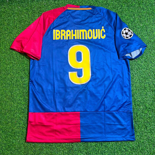 Zlatan Ibrahimovic 9 – Barcelona 2009 Final Retro Kit Jersey – | Trikot | Maillot
