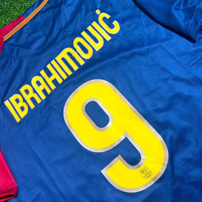 Zlatan Ibrahimovic 9 – Barcelona 2009 Final Retro Kit Jersey – | Trikot | Maillot