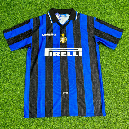 Diego Forlan Inter Home Retro Football Jersey