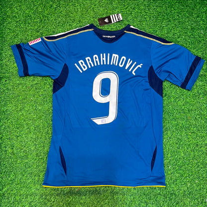 Zlatan Ibrahimovic LA Galaxy Away Retro Blue Jersey Trikot Soccer Shirt