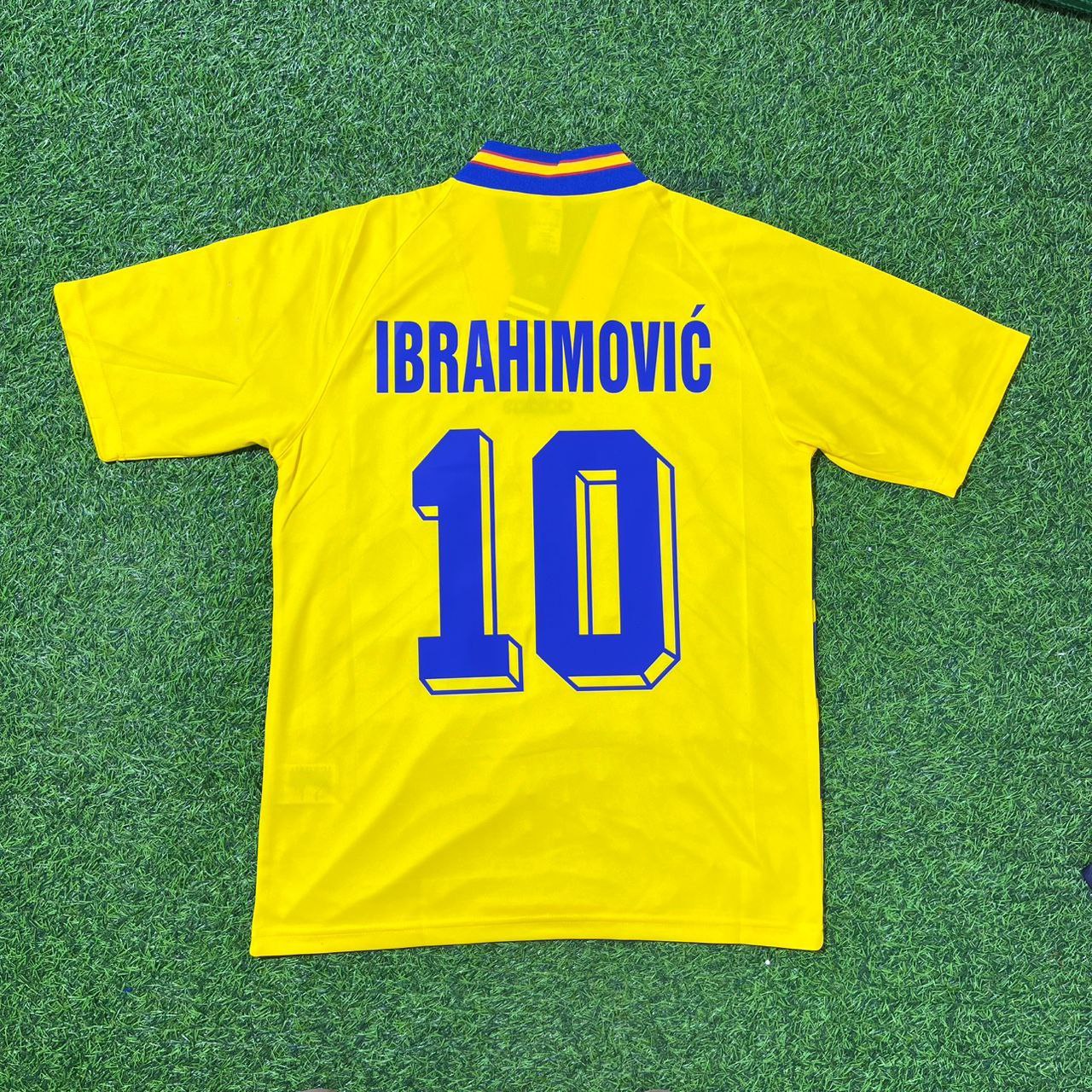 Zlatan Ibrahimovic Sweden Retro Football Jersey Kit