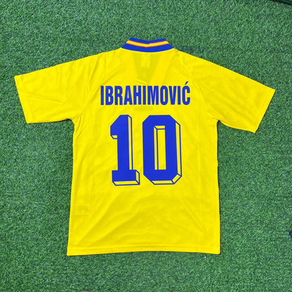 Zlatan Ibrahimovic Sweden Retro Football Jersey Kit