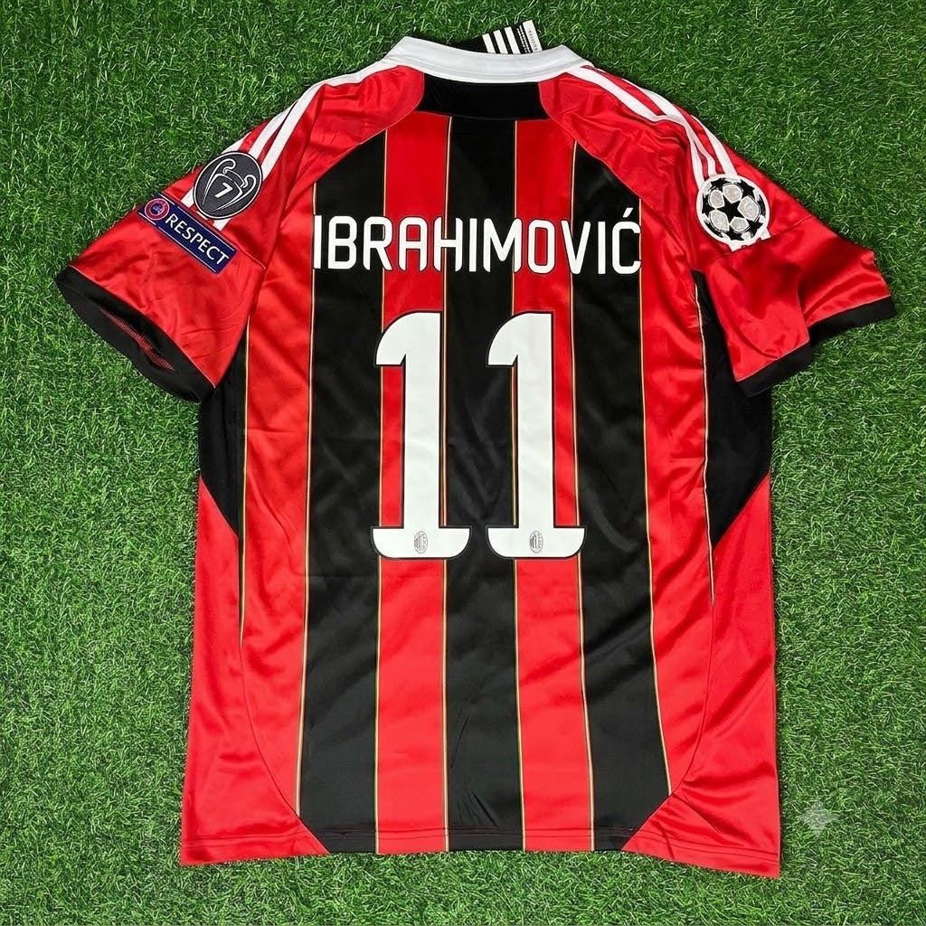 Zlatan Ibrahimovic – AC Milan Home Retro Kit Jersey – | Trikot | Maillot Soccer Shirt