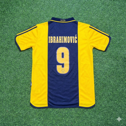 Zlatan Ibrahimovic Ajax Retro Yellow Football Jersey