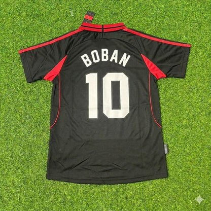 Zvonimir Boban #10 AC Milan 2000-2001 Away Retro Football Jersey